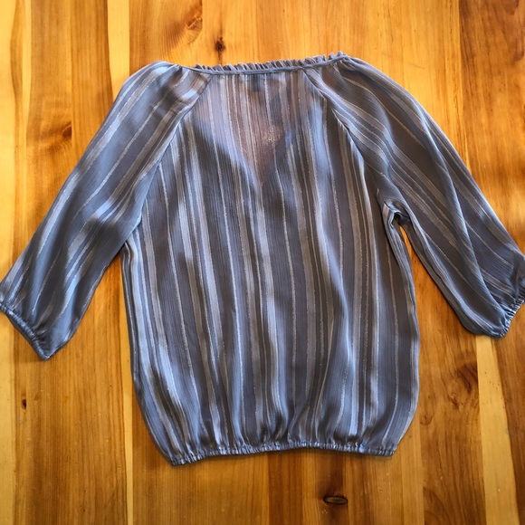 Express silver chevron blouse - Picture 2 of 3
